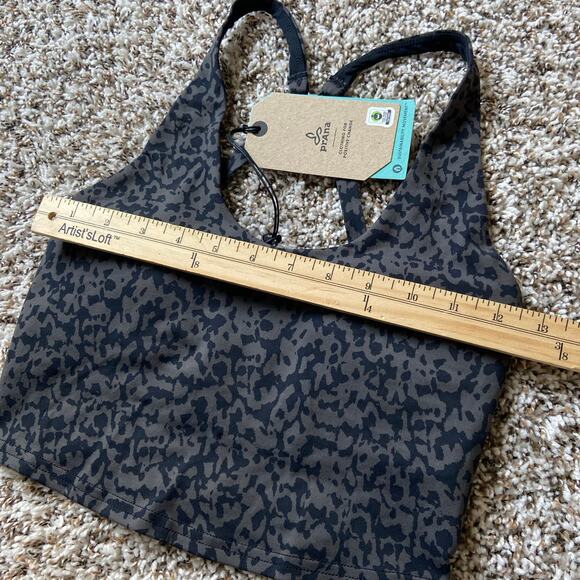 Prana Chakara Crop Top Women's XS Dark Iron Wild Adjustable Straps Racerback - Picture 9 of 10